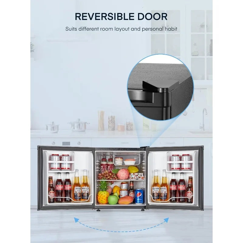 1.6 Cu.ft Mini Fridge with Freezer