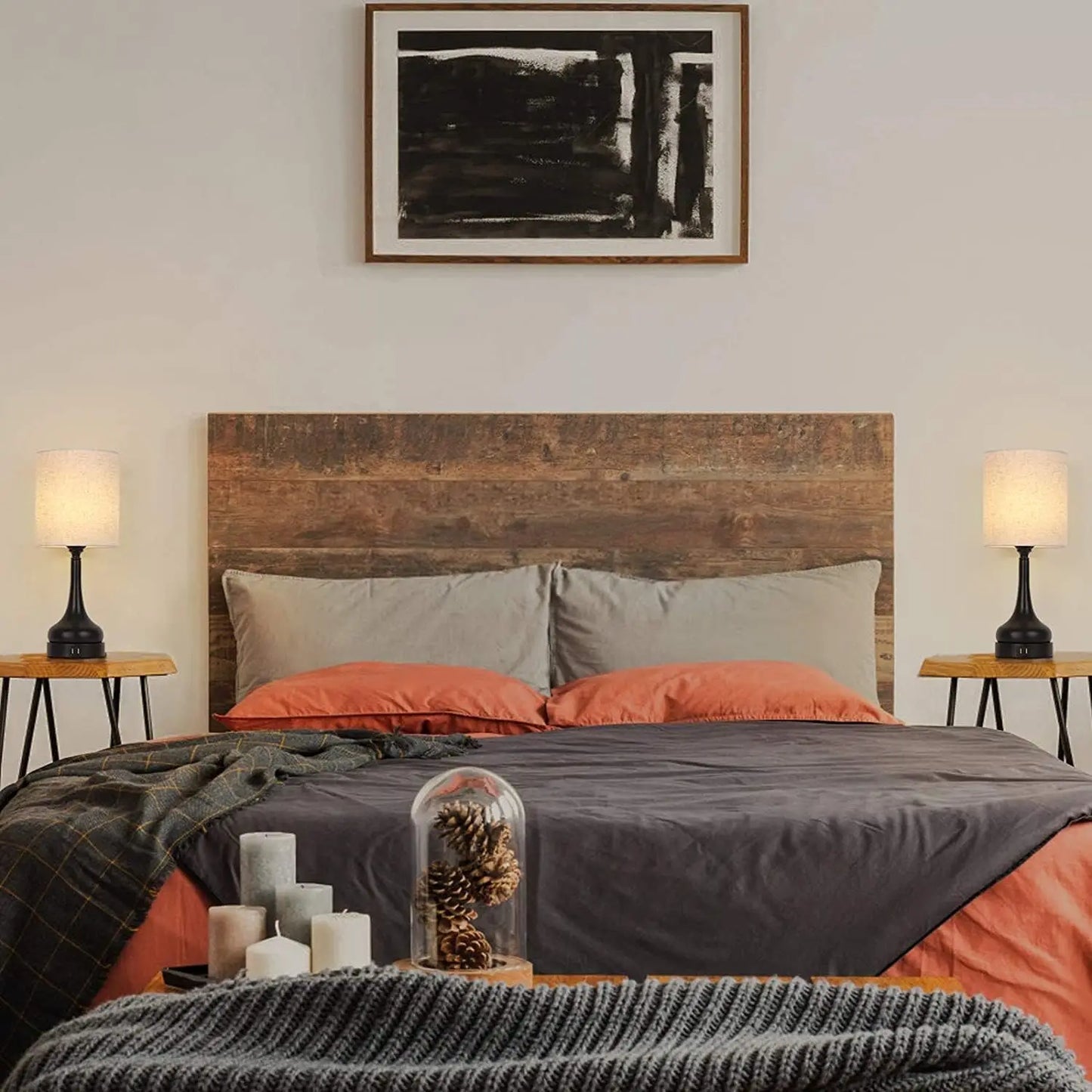 Bedside Table Lamp Set of 2