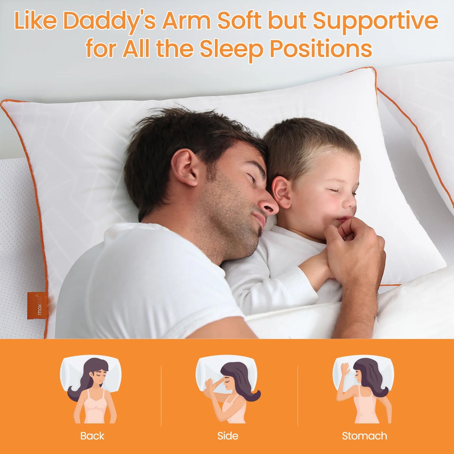 Maxzzz Bed Pillows Standard or King Size