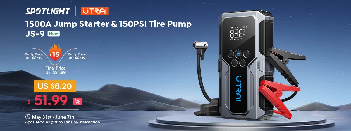 UTRAI 2000A Car Jump Starter Power Bank