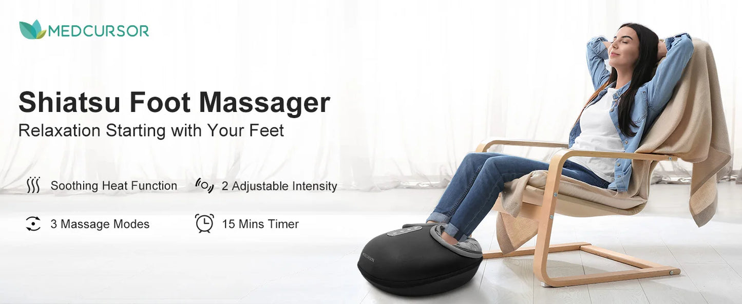 Medcursor Shiatsu Foot Massage Machine with Heat
