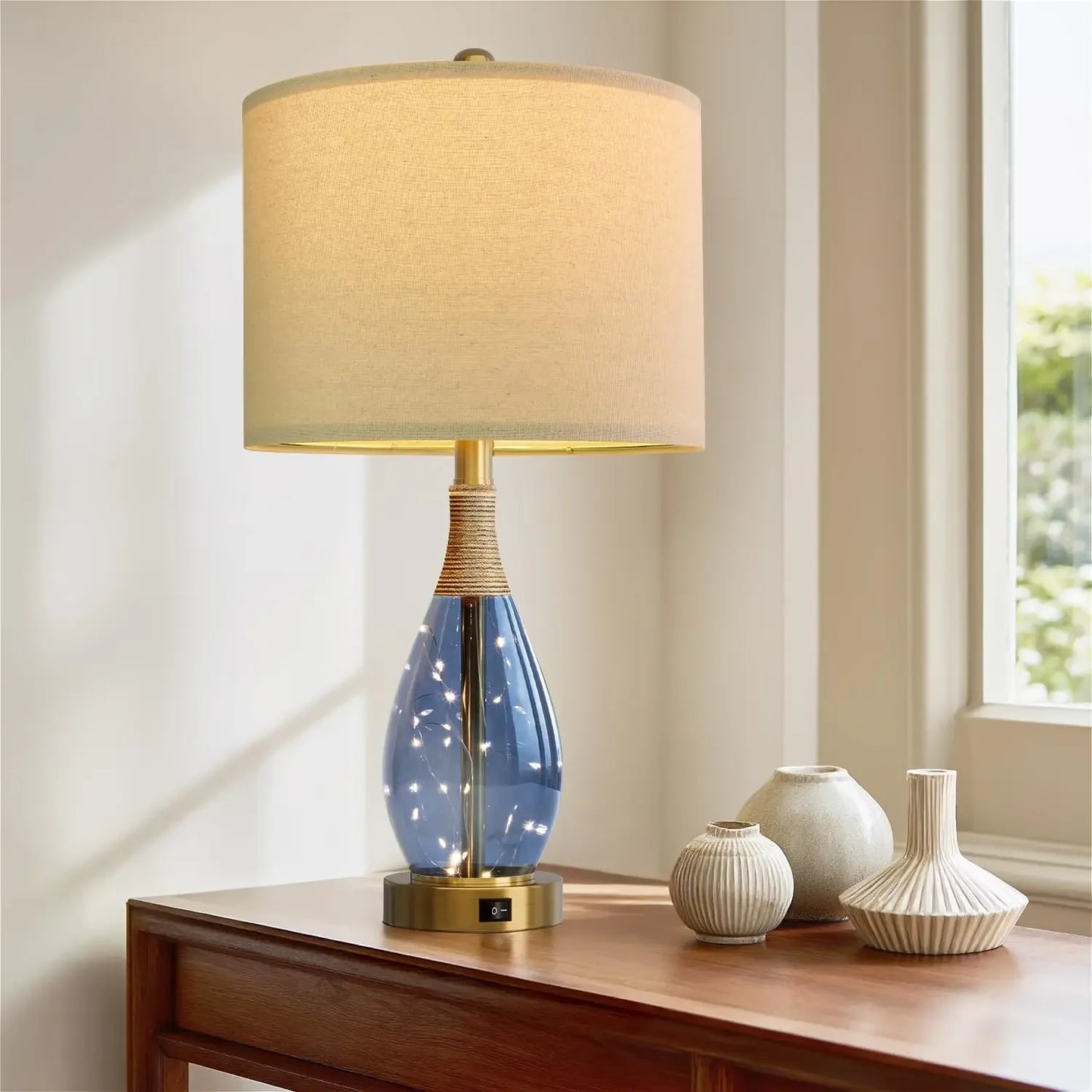OYEARS 23" Set Of 2 Bedside Lamps