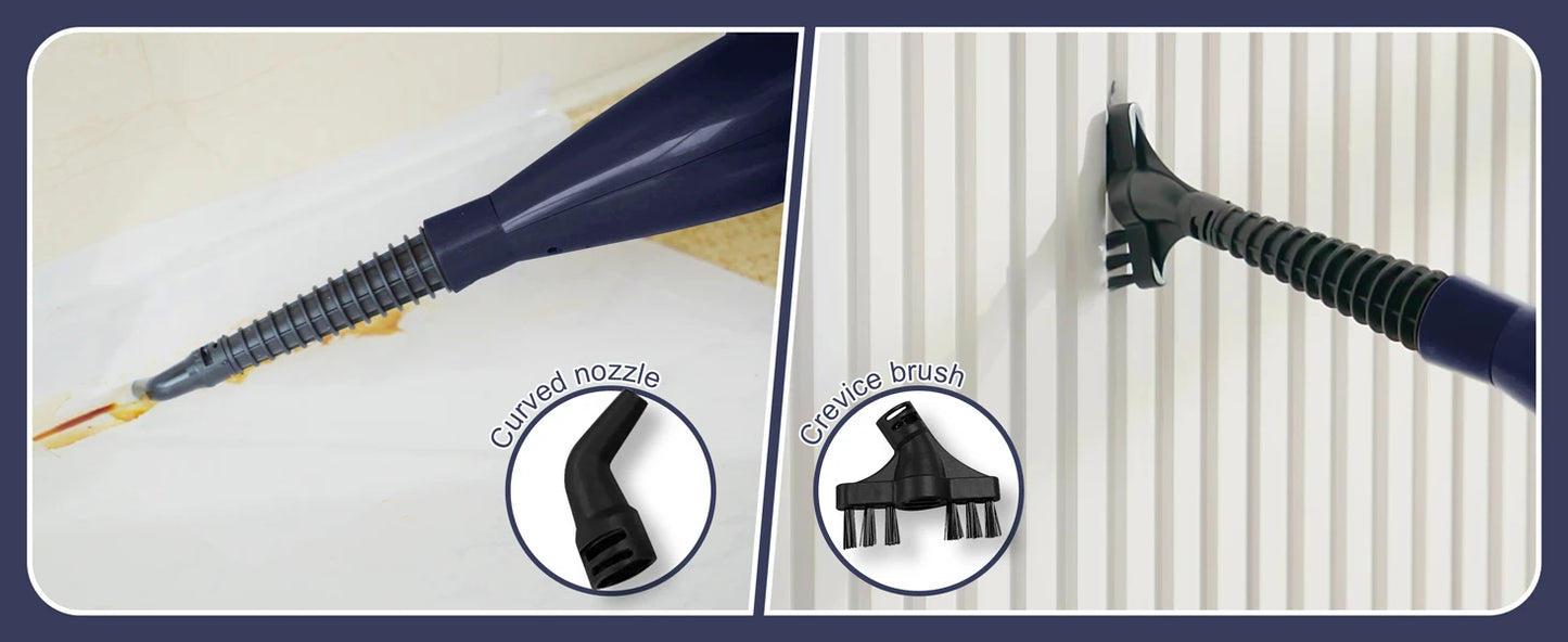 1300W Steam Mop Cleaner with Rotating Mop Pad