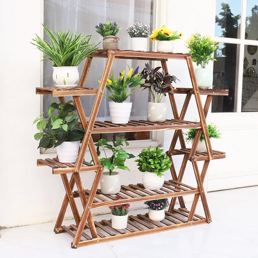 Extra Large Multi Tier Wood Plant For Indoor or Outdoor