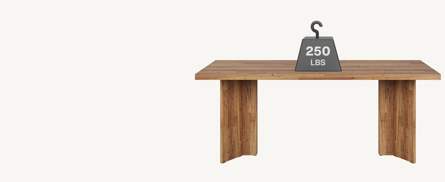 63-inch Farmhouse Dining Table for 4-6