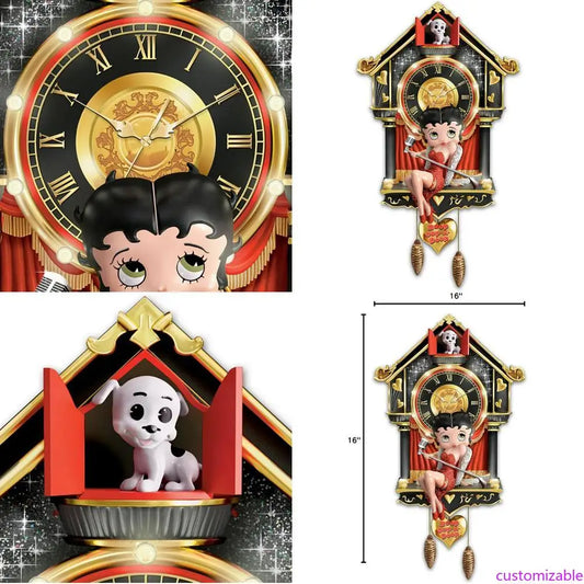 Bradford Exchange Betty Boop Cuckoo Clock