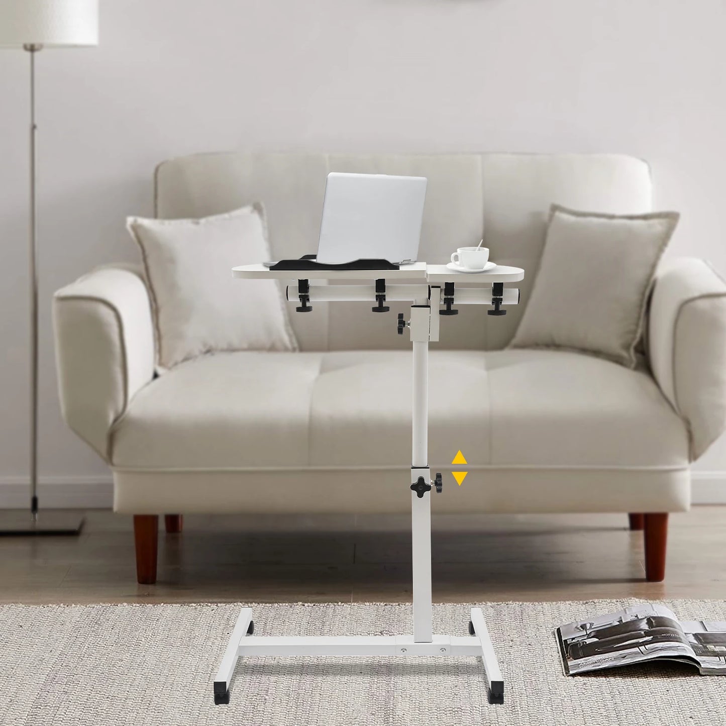 Laptop Desk Stand 360° Adjustable Tilting Over Bed or Chair Side Table