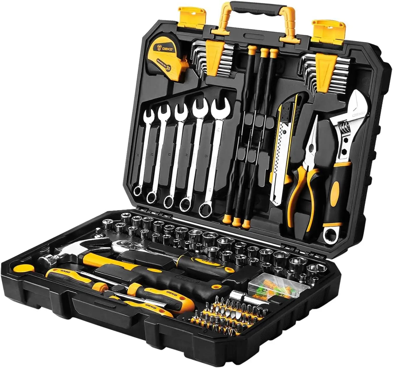 158 Piece Tool Set - General Household Hand Tool Kit, Auto Repair Tool Set With Toolbox Storage Case
