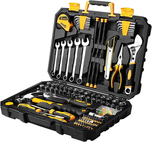 158 Piece Tool Set - General Household Hand Tool Kit, Auto Repair Tool Set With Toolbox Storage Case