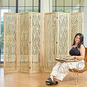 5.6Ft Classical Carved Partition Screen
