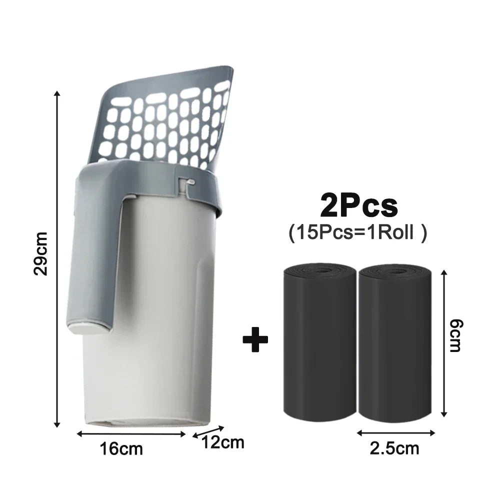 Cat Litter Shovel Scoop with Refill Bags