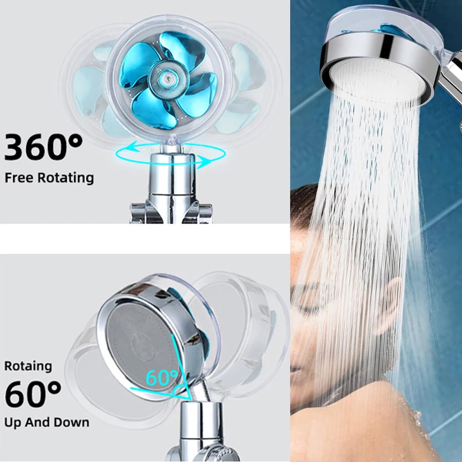 Turbocharged Handheld Shower Head
