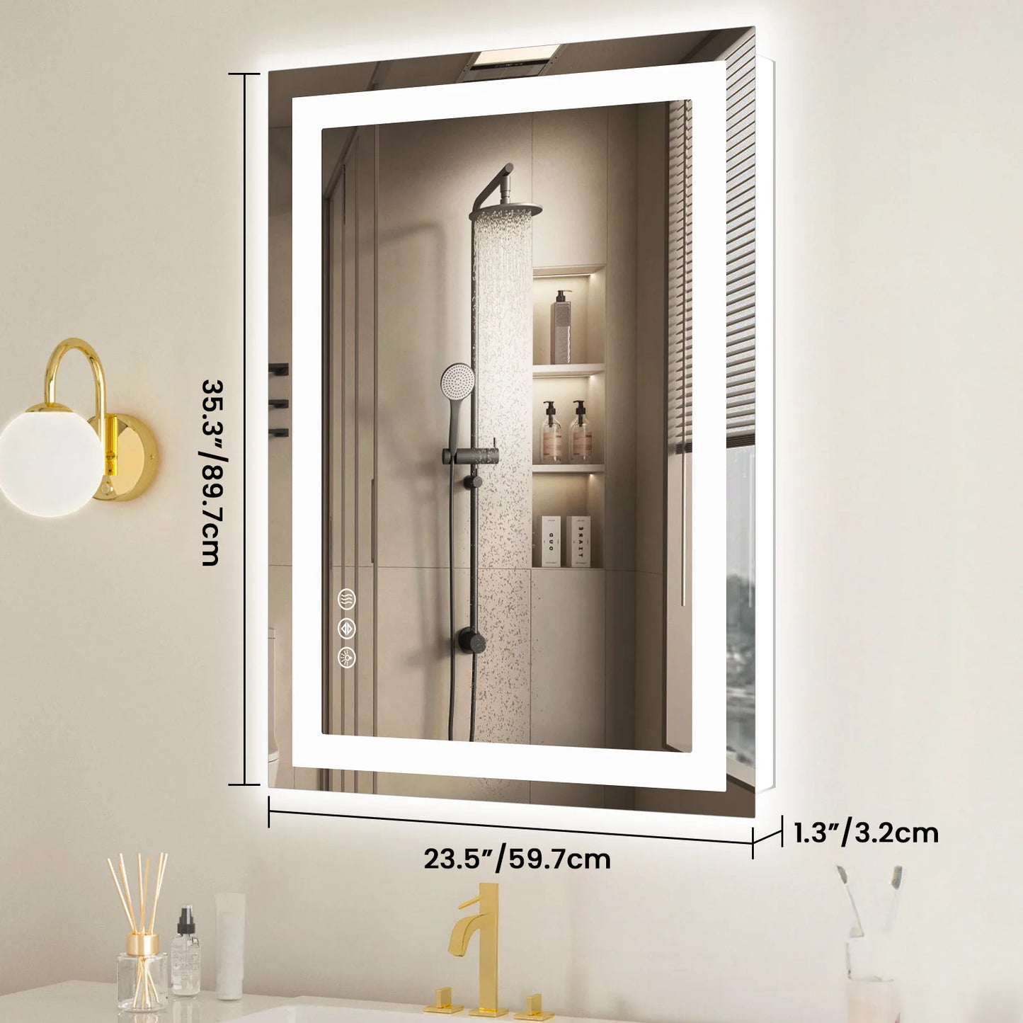 JHK LED Bathroom Vanity Mirror