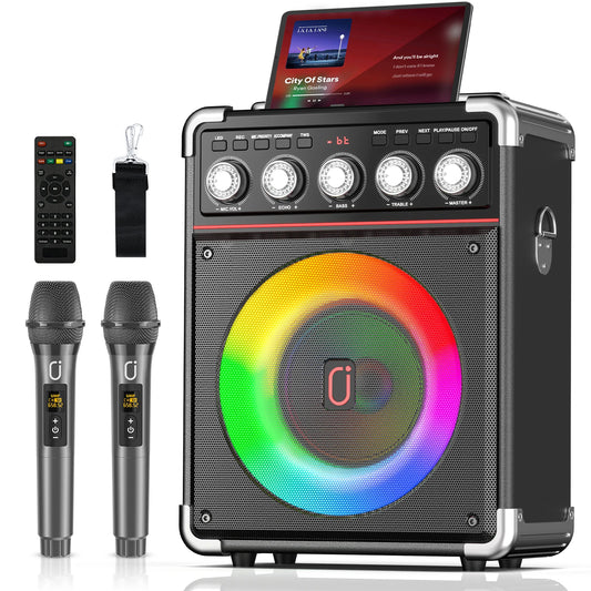 FanFun Karaoke Speaker with 2 Microphones