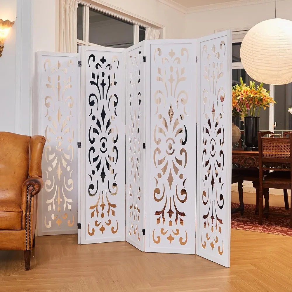 5.6Ft Classical Carved Partition Screen