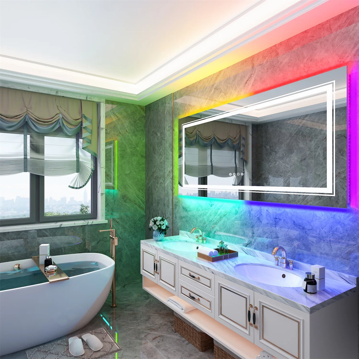 Large Bathroom LED Vanity Mirror