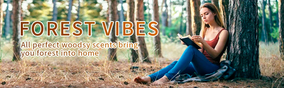 HIQILI Woody Gift Set for Aromatherapy Diffuser