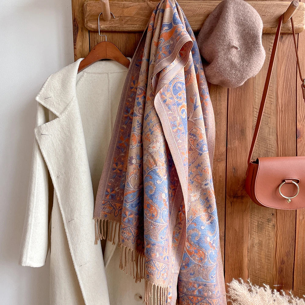 Tassel Blanket Design Thick Pashmina