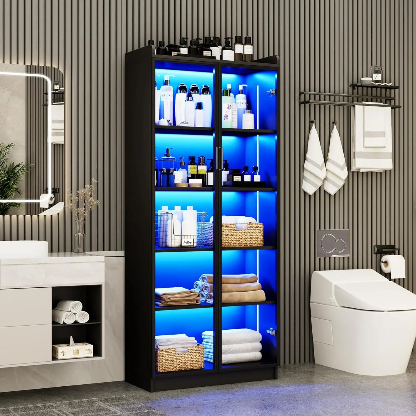 Tall or Corner Configuration LED Display Cabinet