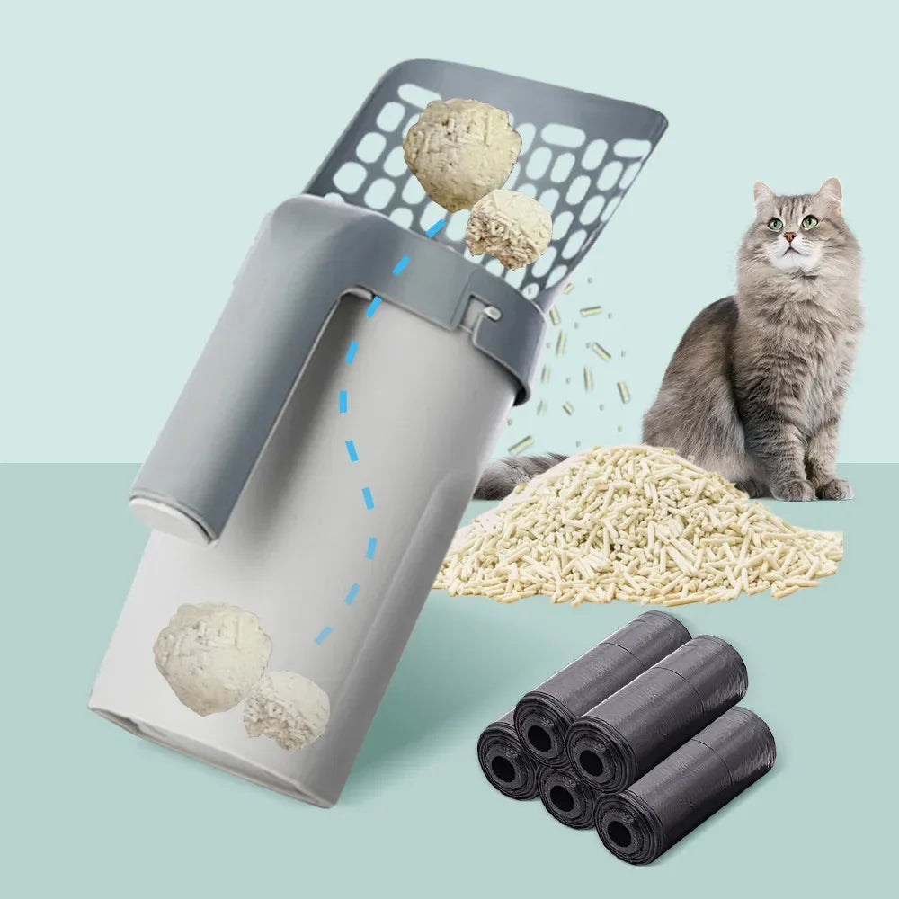 Cat Litter Shovel Scoop with Refill Bags