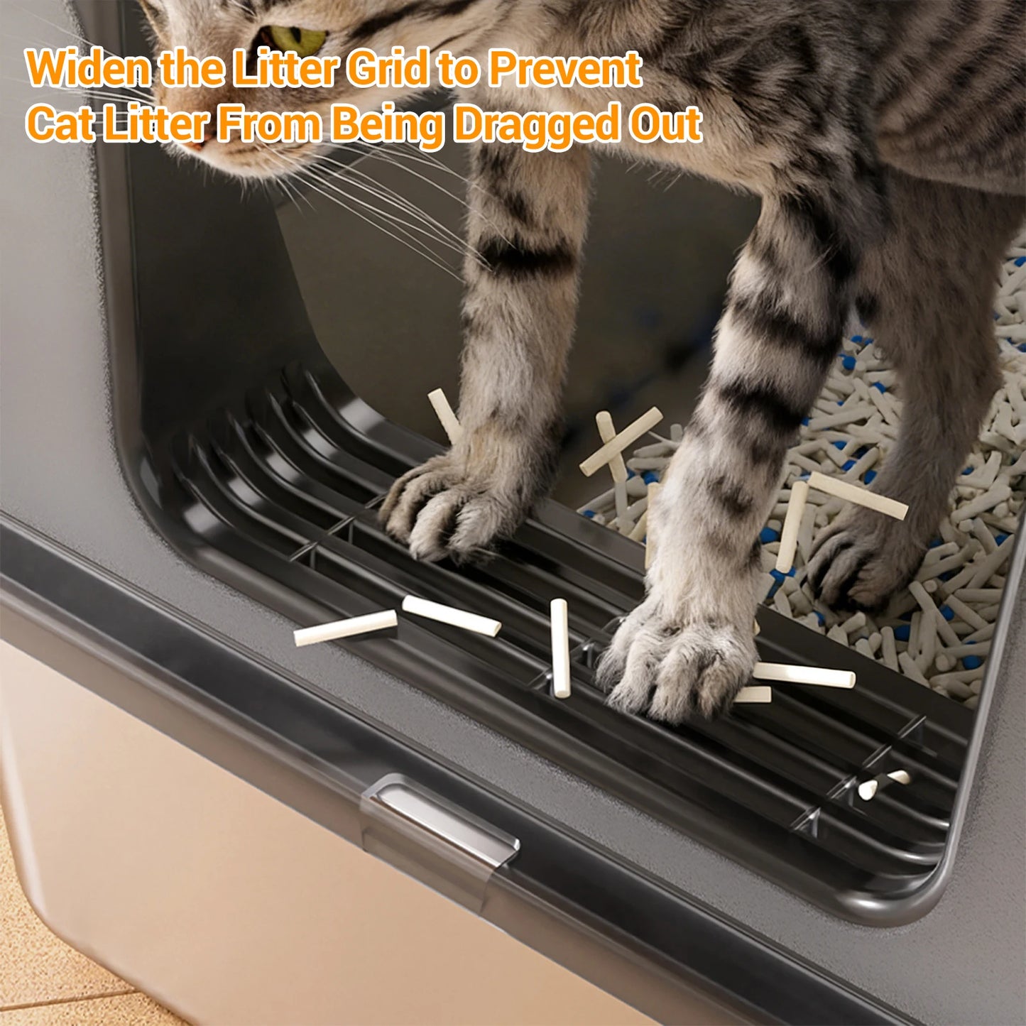 Stainless Steel Cat Litter Box with Lid
