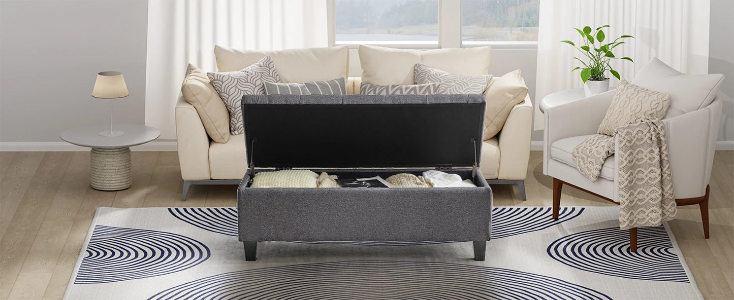 Redlife 15.5 x 42 x 16 inch Storage Ottoman