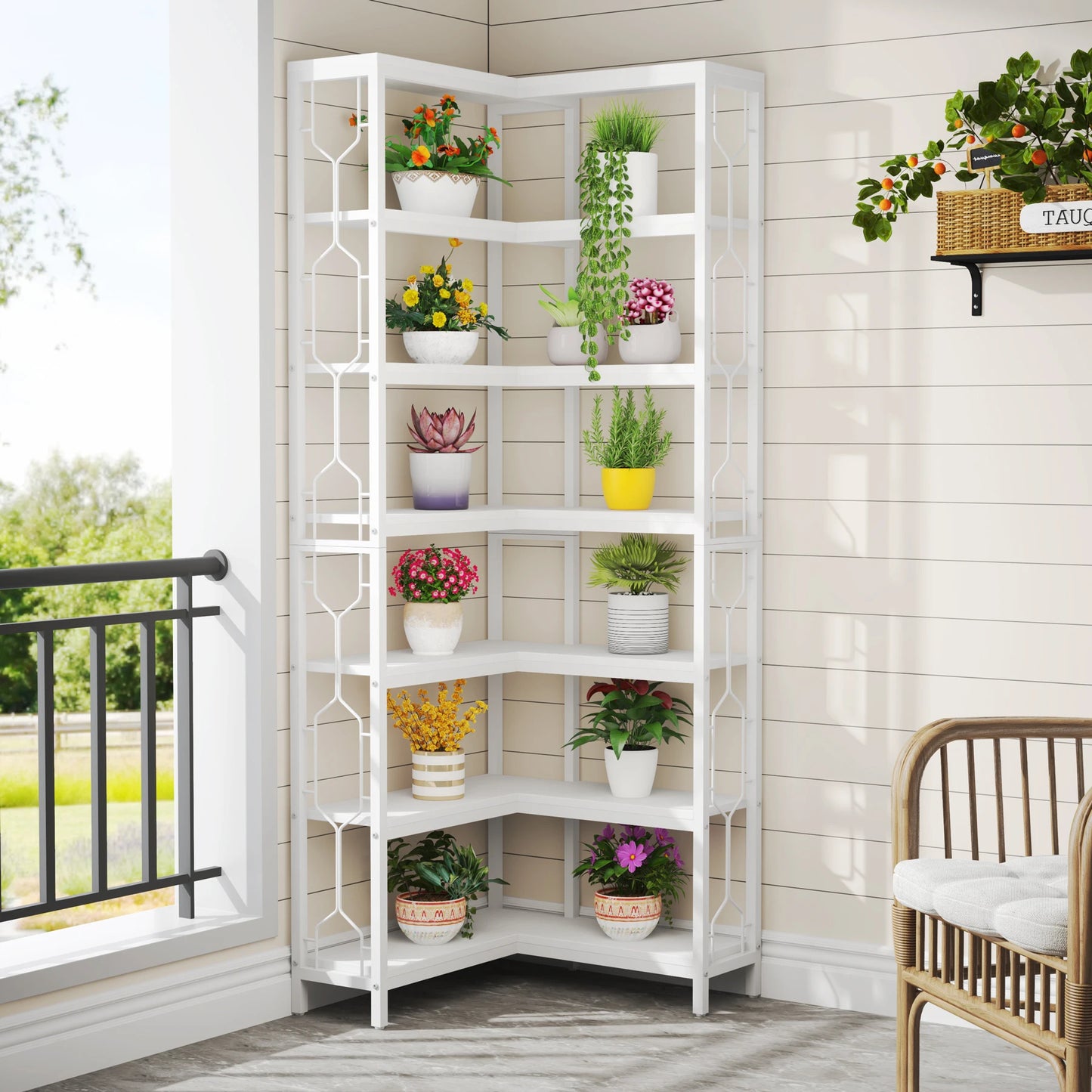 Tribesigns 7 Tier Corner Shelf or Bookcase