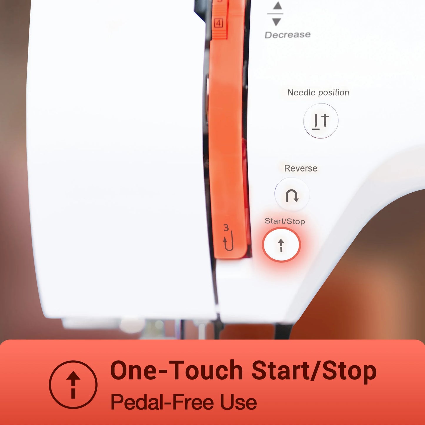 POOLIN EOC02 Computerized Sewing Machine, Heavy Duty Home Use with 200 Built-in Stitches & Portable Handle