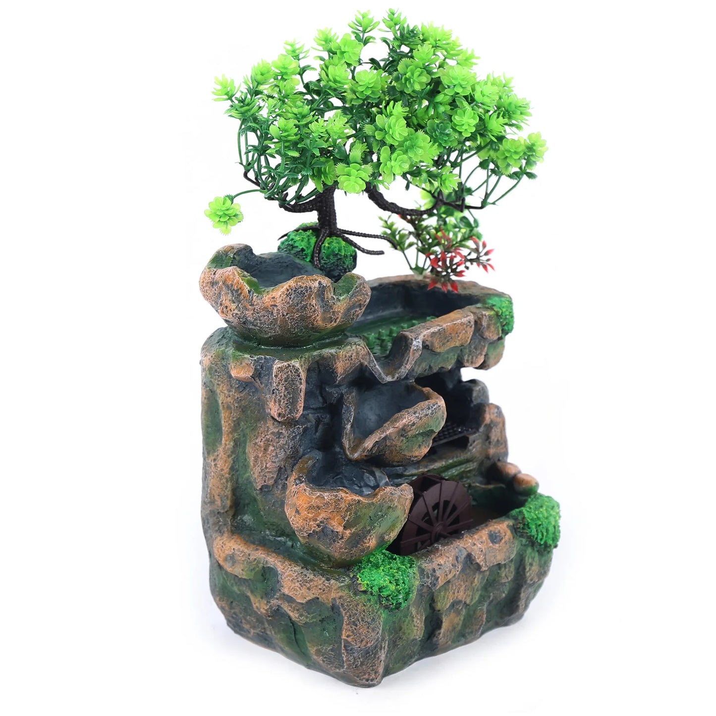 Indoor Water Feature with Color Changing LED Lighting
