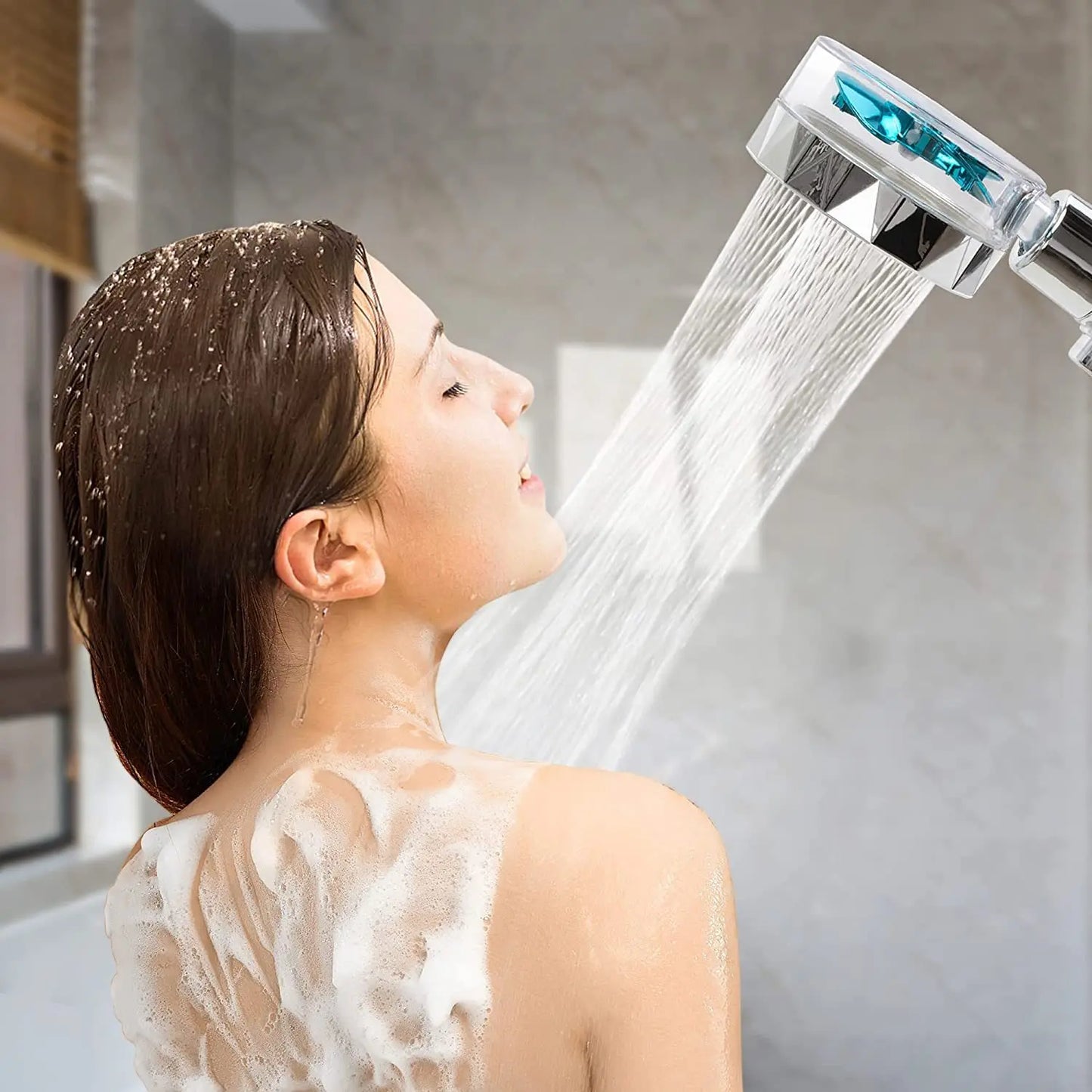 Turbocharged Handheld Shower Head