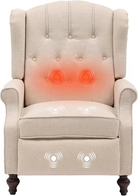 Wingback Pushback Recliner Chair