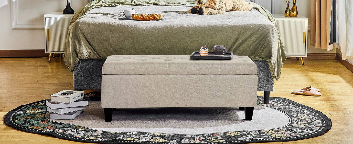 Redlife 15.5 x 42 x 16 inch Storage Ottoman