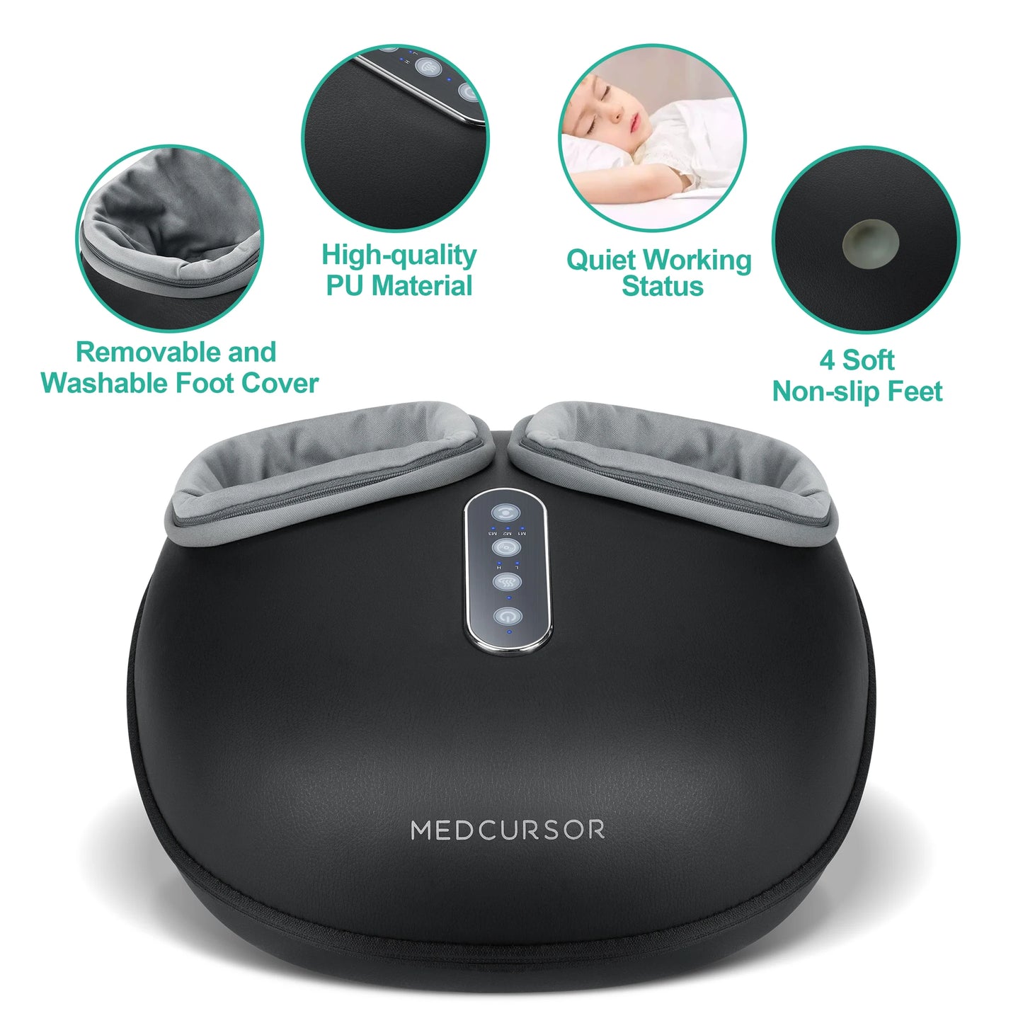 Medcursor Shiatsu Foot Massage Machine with Heat