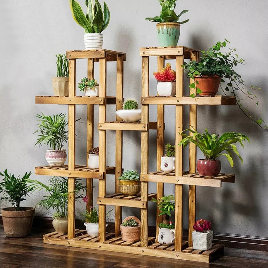 Wooden Plant Shelf For Indoor or Outdoor