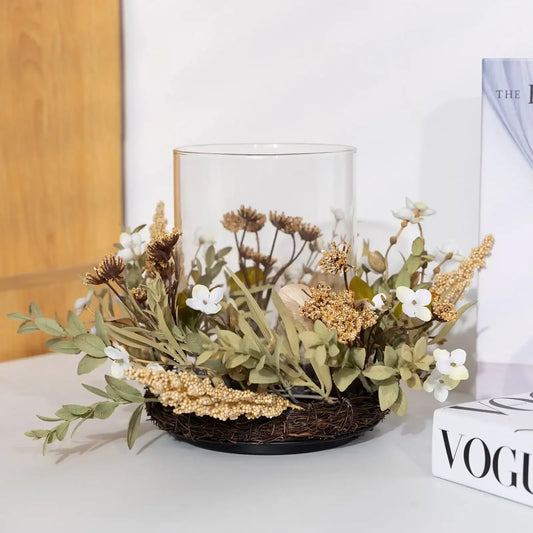 (Pack of 2) Indoor Hurricane Pillar Candle Holders