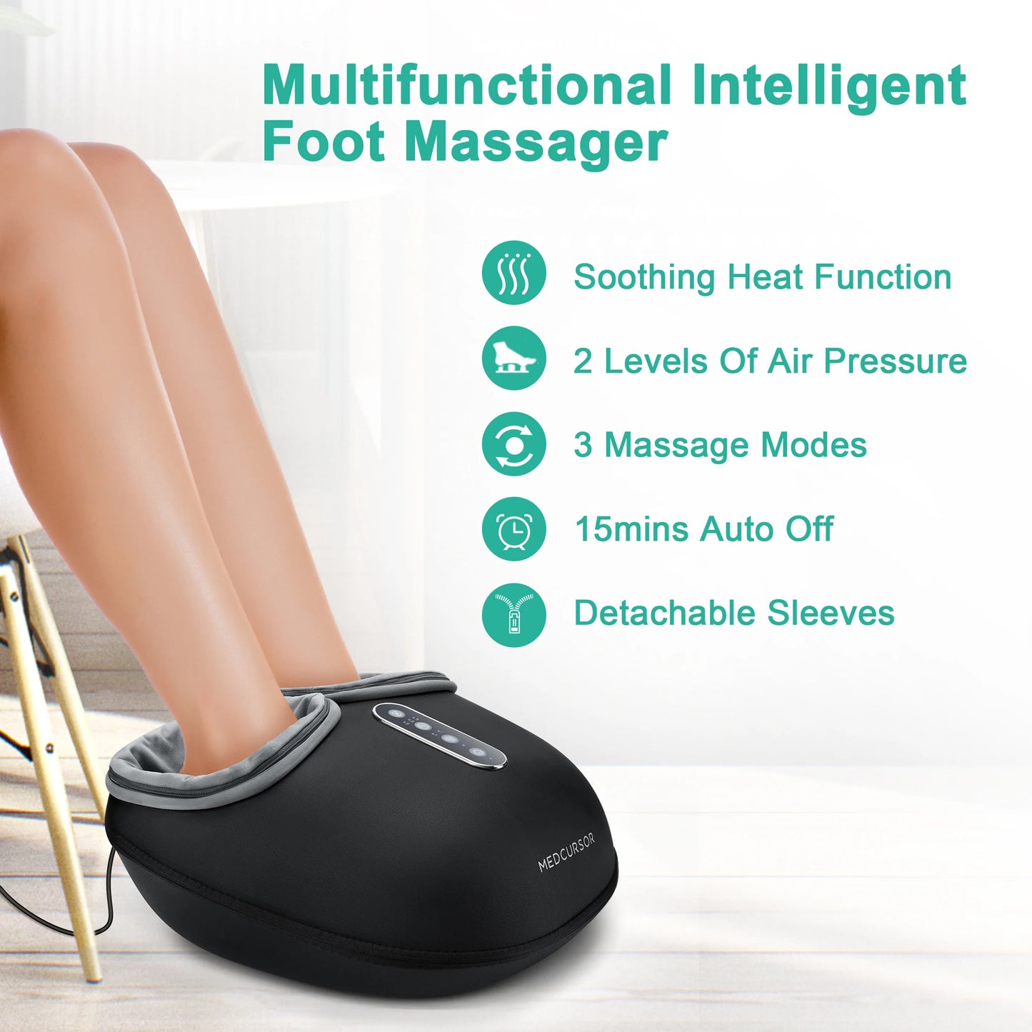 Medcursor Shiatsu Foot Massage Machine with Heat