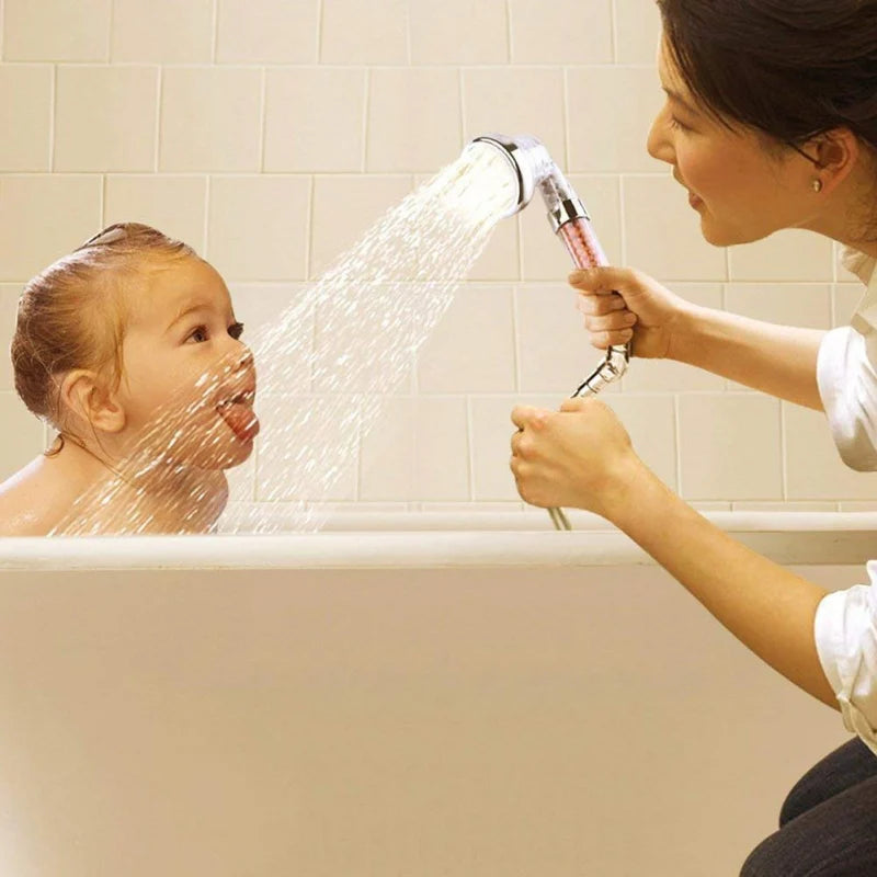 LED 7-color Changing Shower Head with Filtration