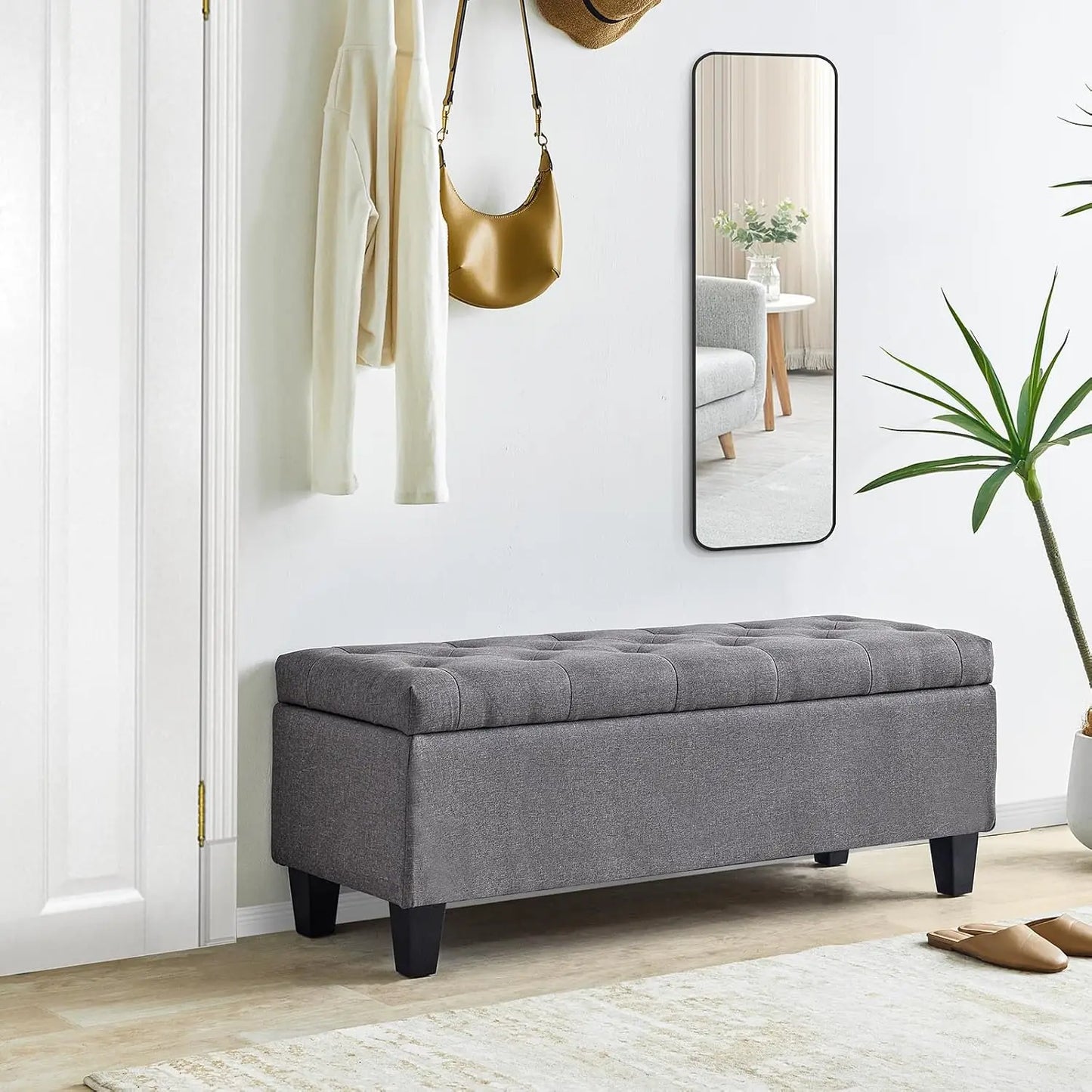 Redlife 15.5 x 42 x 16 inch Storage Ottoman