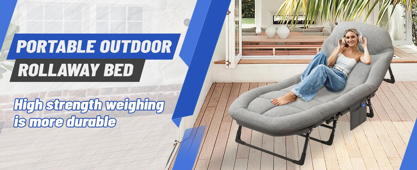 American Folding Bed Essential For Courtyard Sunbathing