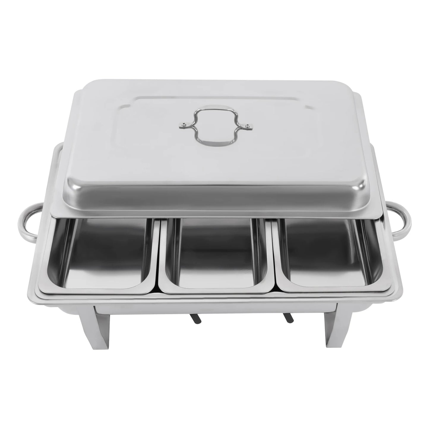3-Compartment 410 Stainless Steel Chafing Dish