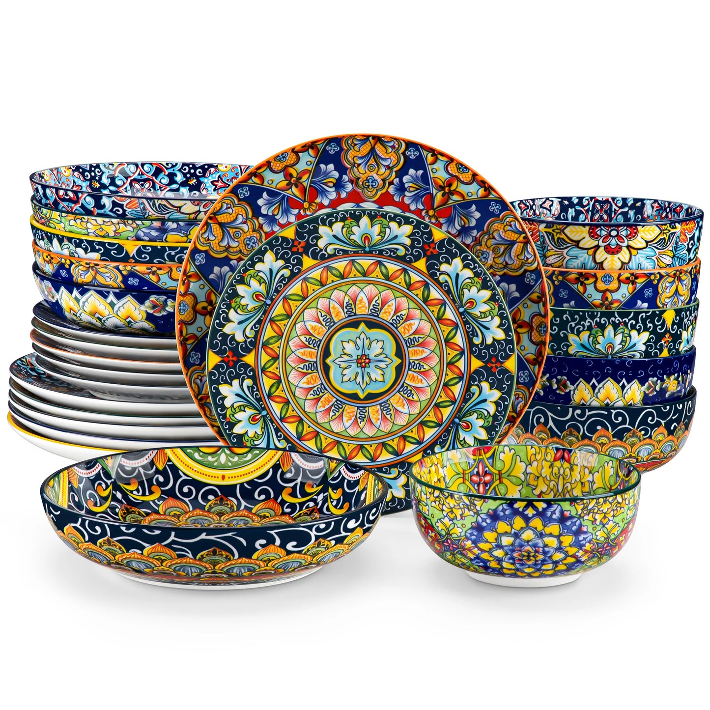 Vancasso 24 Piece Dinnerware Set Bohemian Style