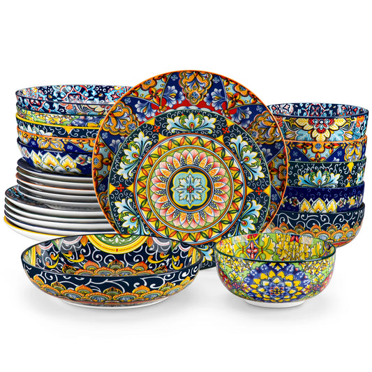 Vancasso 24 Piece Dinnerware Set Bohemian Style