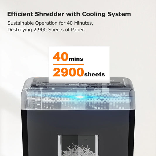 Bonsaii P-4 Security 15-Sheet Paper Shredder