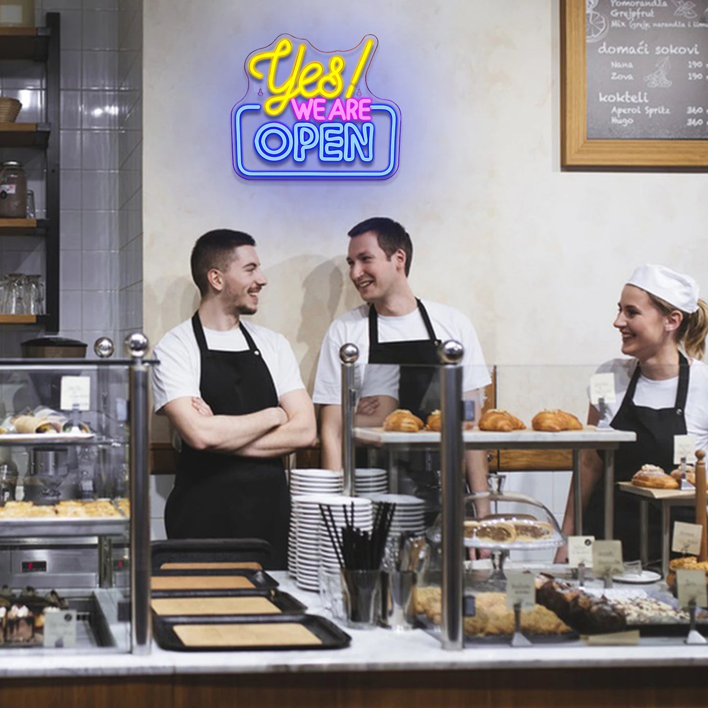 Neon Sign Yes We Are Open