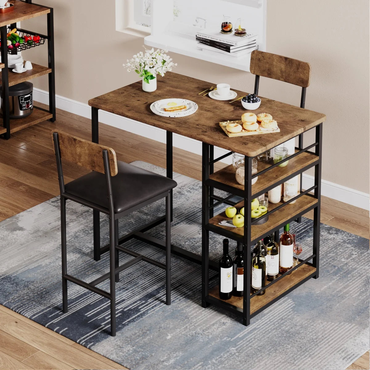 2-Person Dining Table Set For Small Spaces