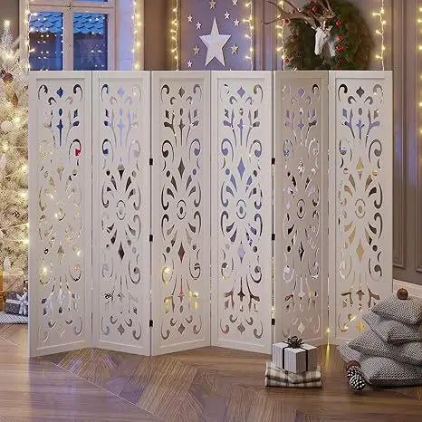 5.6Ft Classical Carved Partition Screen