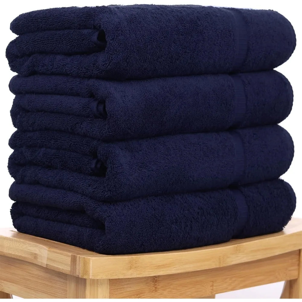 Set of 4 Super Absorbent Bath Towels