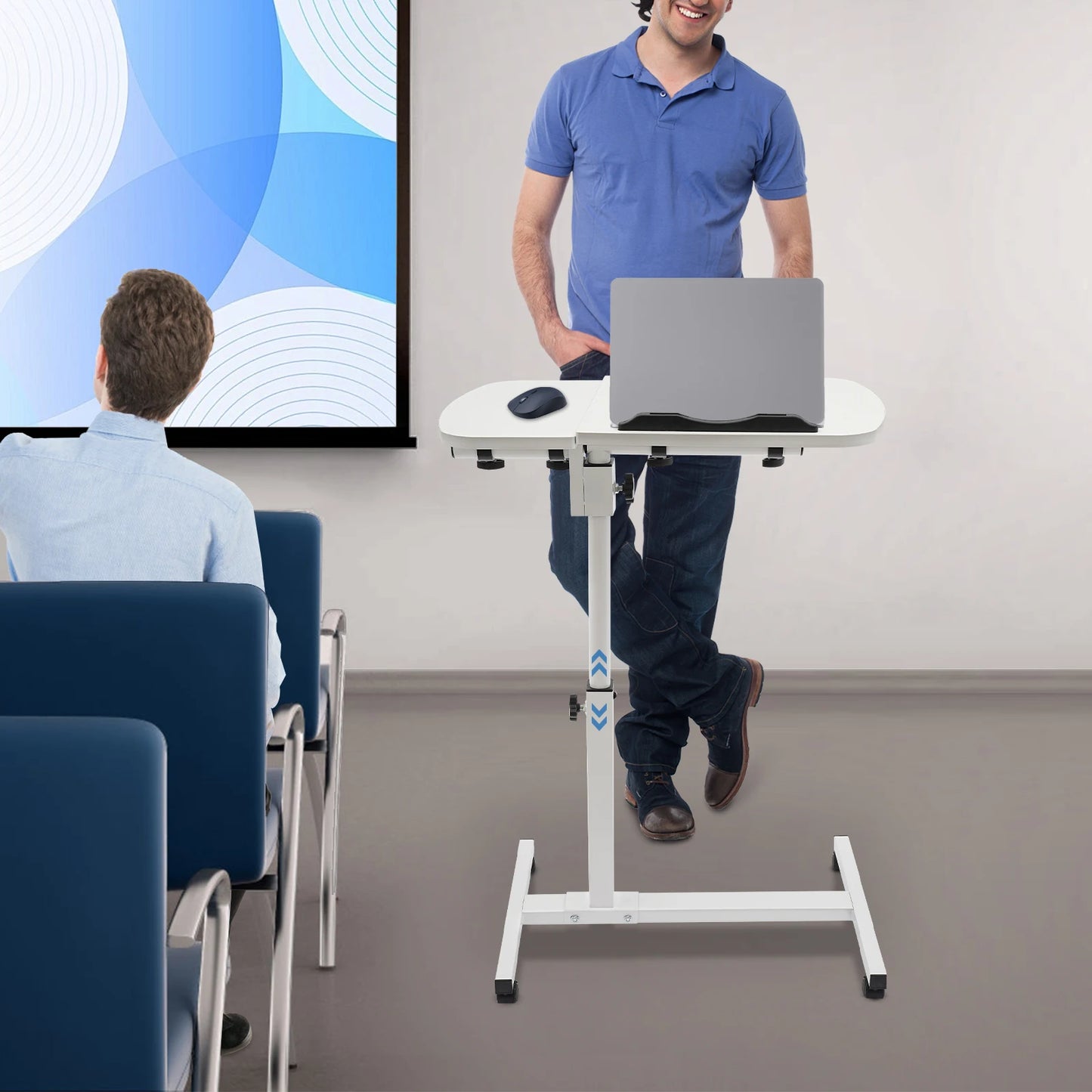 Laptop Desk Stand 360° Adjustable Tilting Over Bed or Chair Side Table
