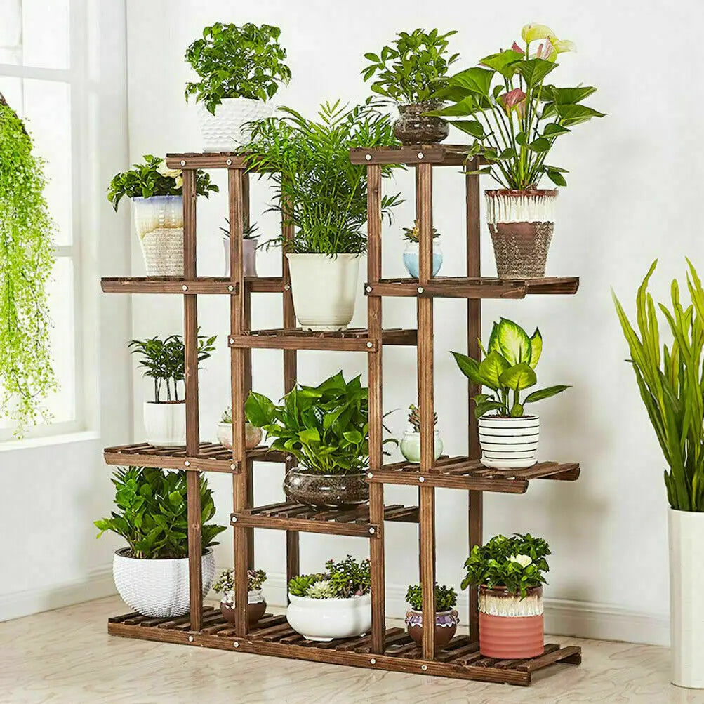 Wooden Plant Shelf For Indoor or Outdoor
