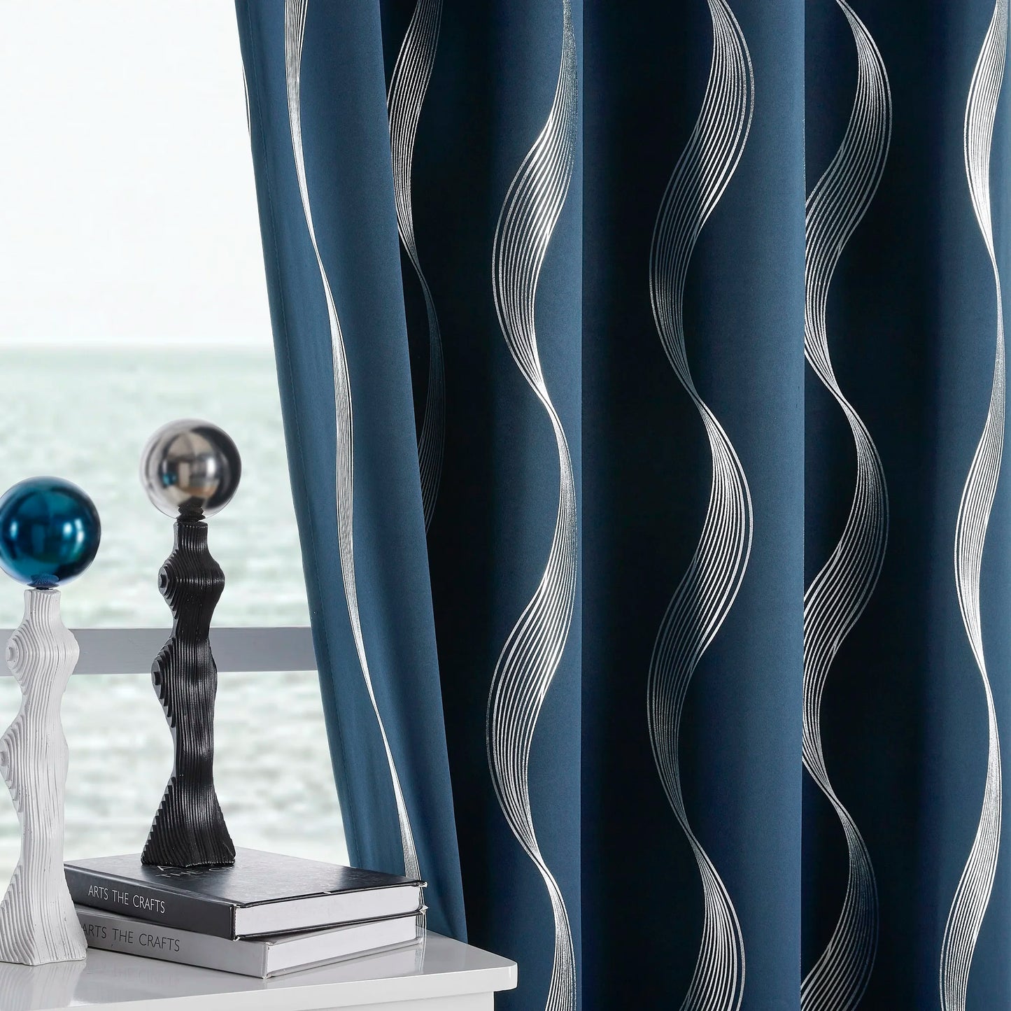 4 Piece Blackout Thermal Grommet Curtains